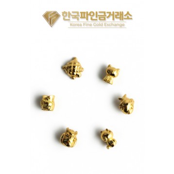 순금 콩알금, 동물 오브제 1g