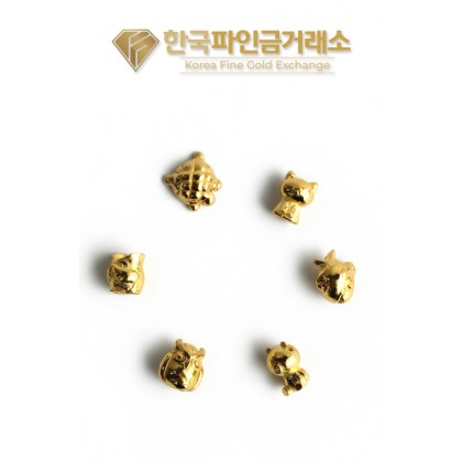 순금 콩알금, 동물 오브제 1g