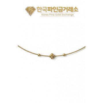 24K 순금 텐션 목걸이 클로버 3.75g(1돈) + 18K장식