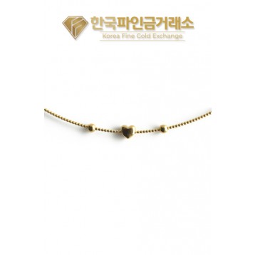24K 순금 텐션 목걸이 하트 3.75g(1돈) + 18K장식