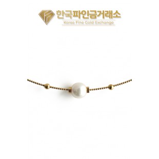 24K 순금 텐션 목걸이 해수진주 3.75g(1돈) + 18K장식