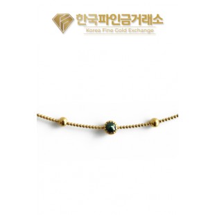 24K 순금 텐션 목걸이 청러프다이아 3.75g(1돈) + 18K장식