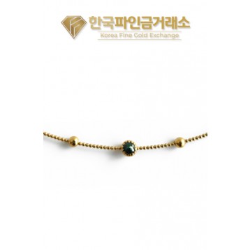 24K 순금 텐션 목걸이 청러프다이아 3.75g(1돈) + 18K장식