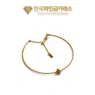 24K 순금 텐션 팔찌 클로버 1.875g(돈) + 18K장식