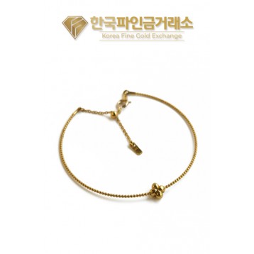 24K 순금 텐션 팔찌 클로버 1.875g(돈) + 18K장식